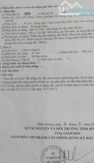 Bán nhà 1 trệt 2 lầu 95,5m2 hoàn công 3ty3 TL gần đường Cao Tốc Mỹ Phước Tân Vạn, Dĩ An - 17