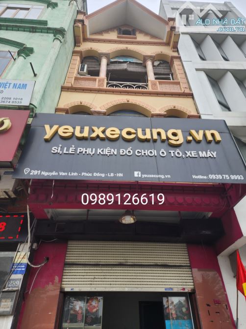 Cần bán nhà 3 tầng mặt phố Nguyễn Văn Linh, Long Biên 48m, mt 4.1m, giá 10.5 tỷ. - 1