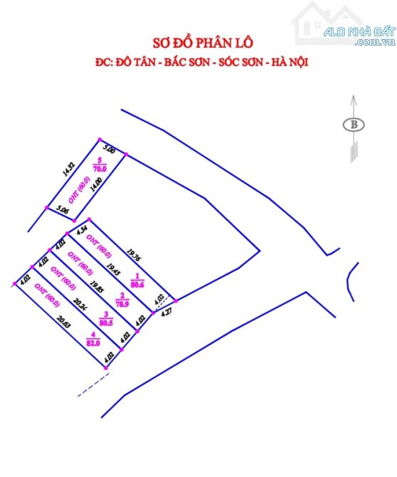 Mở bán lô đất đẹp nhất Bắc Sơn Sóc Sơn Hà Nội. Giá 420tr. Đường 8m ngõ thông. - 3