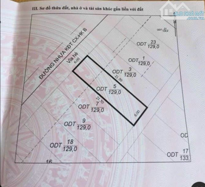 BÁN ĐẤT KHU TĐC NGUYỄN VIẾT XUÂN,P.HÀ KHÁNH.DT:129M2,MT:6M - 3