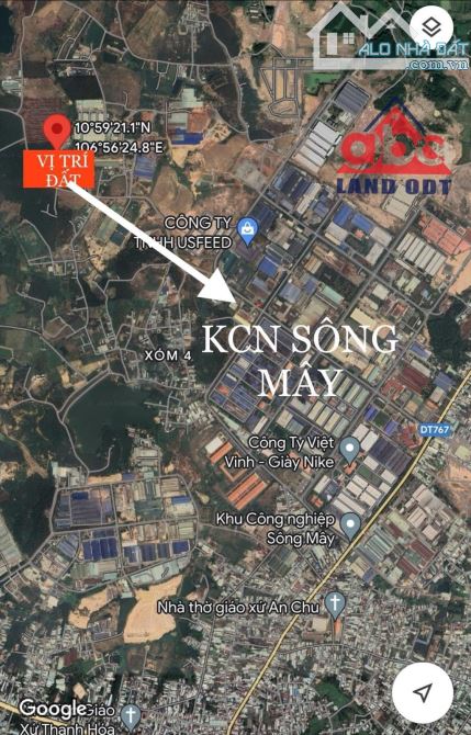 D063 Bán Hơn 3HA Đất Cụm KCN Sông Mây Trảng Bom Giá 65 Tỷ - 2