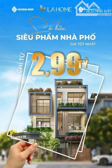 Nhà Phố 3 Lầu Mặt Tiền 60m Chỉ 2ty99 chỉ 5phúc kết nối TPHCM Ưu DẢI 12Chỉ vàng và Ck 15%/n