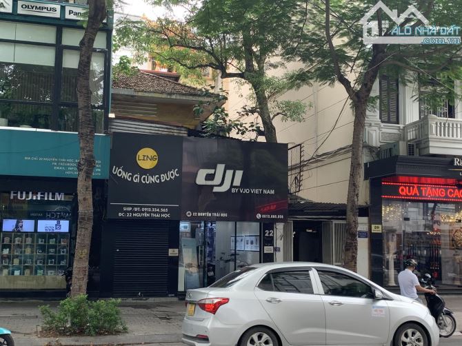 BÁN TÒA NHÀ 10 TẦNG, MẶT PHỐ NGUYỄN THÁI HỌC, BA ĐÌNH, DT 371M, MT 14M, GIÁ 645TR/M