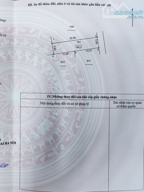 Bán 145m2,Phú Túc-Phú Xuyên,mt 5.8m,đường 4m thông,KCN 0.3km,cách Cienco5 0.5km, - 4