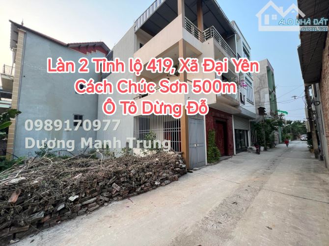 Thực Sự Cực Hiếm, Nhỉnh 1 Tỷ, Đất Xã Đại Yên, Chương Mỹ, Ô Tô Dừng Đỗ. - 1