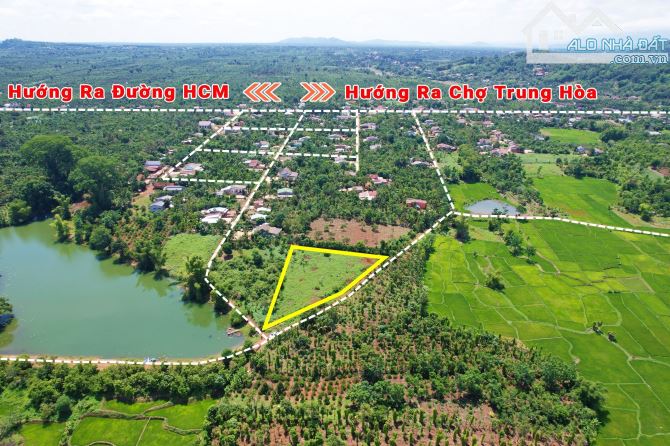 2,6 sào thổ cư 400m2 view hồ cách đường Hồ Chí Minh 300m xã Ea Tiêu Giá 2 Tỷ - 3