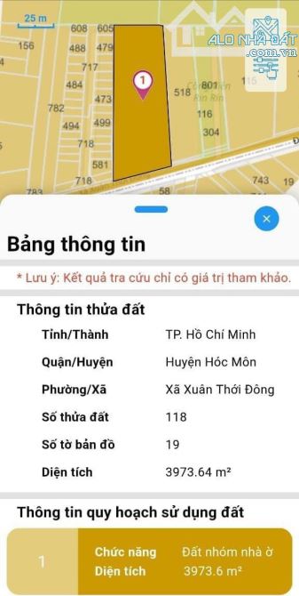 Bán 3.970m2 đất kế bên Rin Rin Park mặt tiền Nguyễn Thị Thử xã Xuân Thới Đông, H.Hóc Môn - 3
