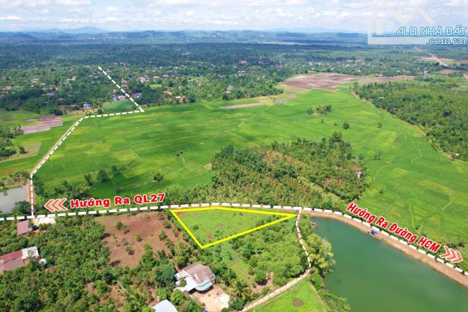 2,6 sào thổ cư 400m2 view hồ cách đường Hồ Chí Minh 300m xã Ea Tiêu Giá 2 Tỷ - 4