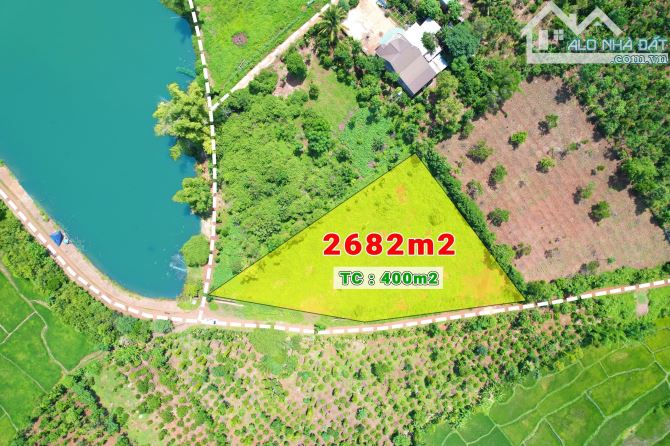 2,6 sào thổ cư 400m2 view hồ cách đường Hồ Chí Minh 300m xã Ea Tiêu Giá 2 Tỷ - 7