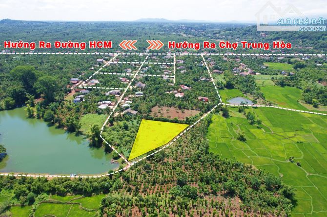 2,6 sào thổ cư 400m2 view hồ cách đường Hồ Chí Minh 300m xã Ea Tiêu Giá 2 Tỷ - 8