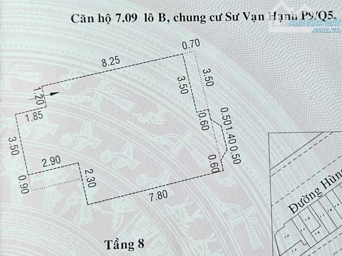 Chính chủ cần bán gấp căn hộ 2 pn,  chung cư sư vạn hạnh p9q5