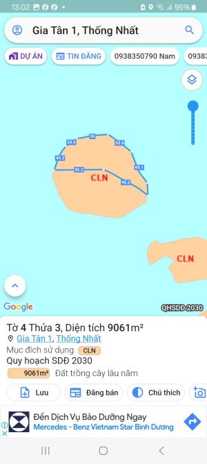 Cần bán 1/2 hòn đảo hồ Trị An 9061m, có 300m thổ cư,xã Gia Tân 1,huyện Thống Nhất,Đồng Nai - 2