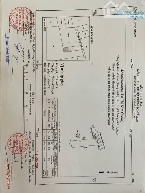 5×20 thổ nhựt chánh_ Bến Lức_ Long An 450 triệu đường ôtô ngay khu CN rẻ - 2