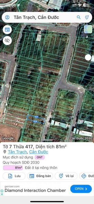 Đất 81m2 ngay ngã tư Rạch Kiến cách chợ Bình Chánh 7km giá chỉ 650 triệu - 3