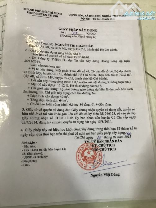 BÁN NHÀ 1 TRỆT 1 LẦU BÌNH MỸ CÓ GIẤY PHÉP XÂY DỰNG BẢN VẼ NỘI NGHIỆP RỘNG 70M2 GIÁ 1.35 TỶ - 4