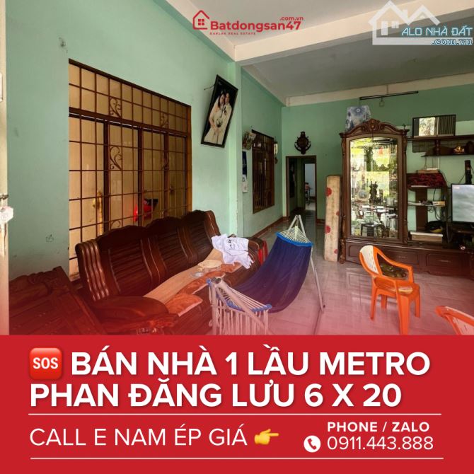 💥BÁN NHÀ 1 LẦU MT PHAN ĐĂNG LƯU METRO