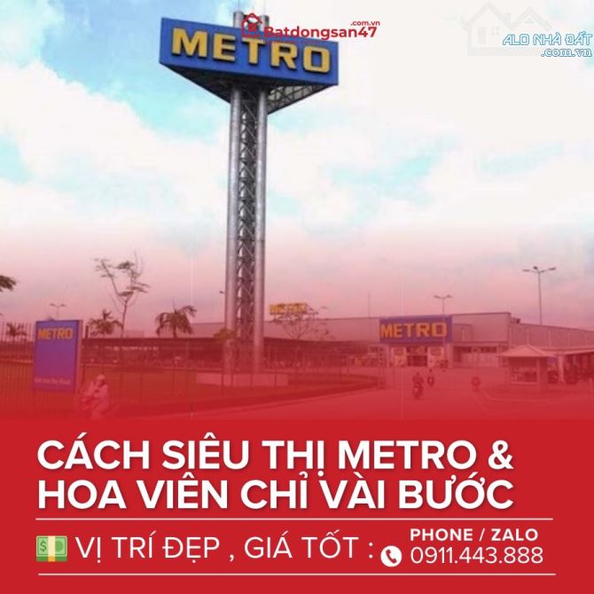 💥BÁN LÔ GÓC 2MT LÝ CHÍNH THẮNG HÀNG HIẾM KHU VỰC VIP METRO - 2