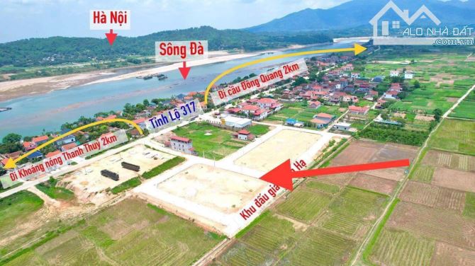 ĐẤT ĐẤU GIÁ TRUNG TÂM XÃ ĐOAN HẠ, NGAY SÂN VẬN ĐỘNG MỚI, CHỢ GẦN WYNDHAM THANH THỦY - 2