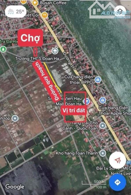 ĐẤT ĐẤU GIÁ TRUNG TÂM XÃ ĐOAN HẠ, NGAY SÂN VẬN ĐỘNG MỚI, CHỢ GẦN WYNDHAM THANH THỦY - 3