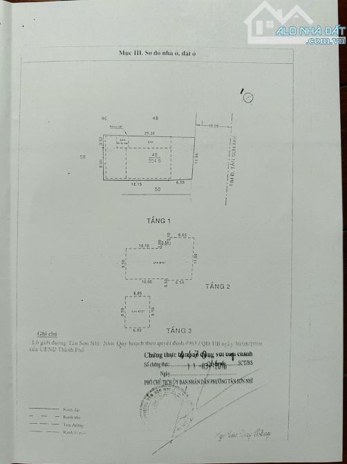 Bán nhà 12x25m MT 142 Tân Sơn Nhì, P. Tân Sơn Nhì, Q. Tân Phú, HCM. Giá 75 tỷ - 1