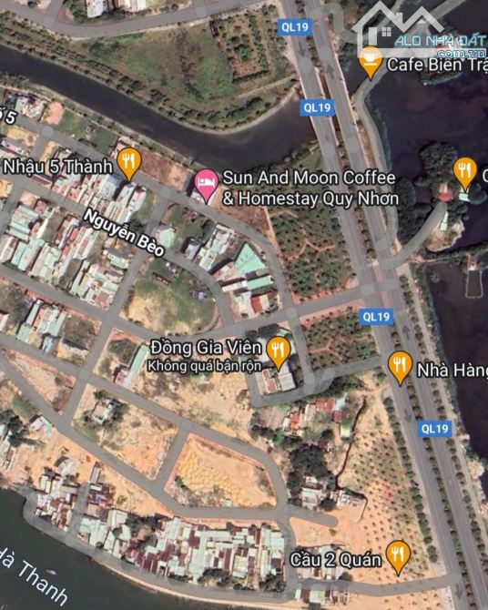 Bán Đất Mặt Tiền Trần Vẵn Dũng Khu Cầu 2 Hà Thanh,P.Đống Đa,TP Quy Nhơn