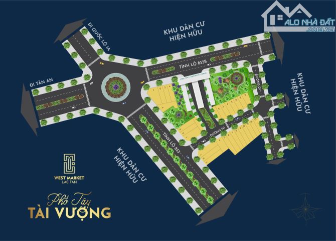 Bán NHÀ + ĐẤT CHỢ Tân Trụ - CHỢ Lạc Tấn (CĂN GỐC) 300m2 - sổ hồng riêng - 1