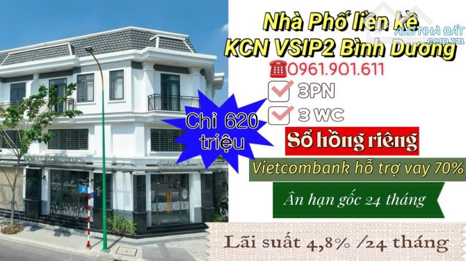 Nhà phố xây sẵn ngay TPM Bình Dương, trả trước 620tr, góp 5tr/tháng, nhận nhà ngay - 2