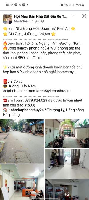 Bán nhà Bạch Đằng, Hạ Lý, Hồng Bàng,  3 Tầng 80m2, 9,5 tỷ. - 6