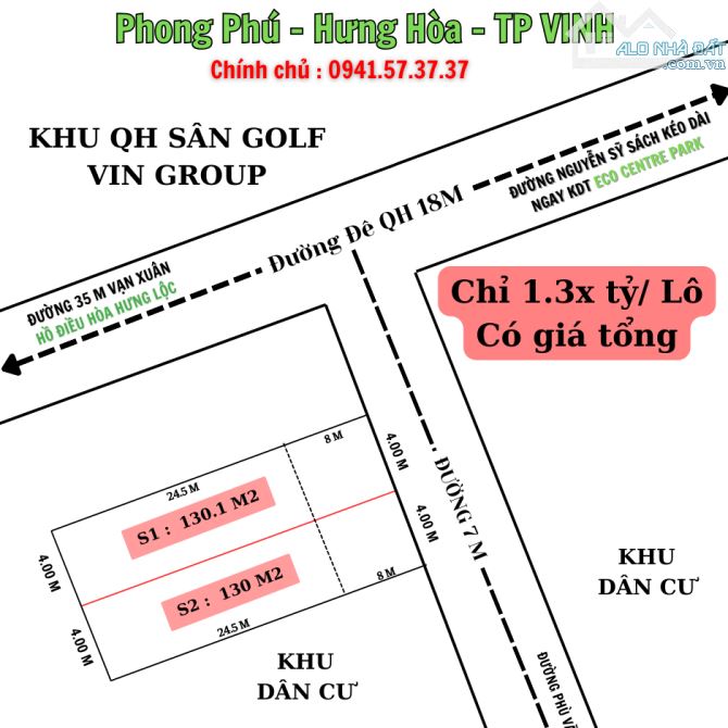 Chính chủ cần bán đất Hưng Hòa gần khu QH VinhHome, Ecopark giá rẻ nhất thị trường bán nha - 1