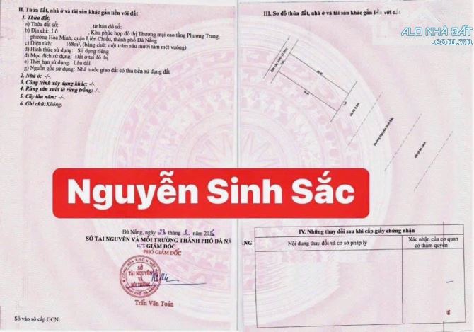 Cần Bán Đất Mặt Tiền Trục 60m NGUYỄN SINH SẮC. Vị trí đẹp, ngay Trung Tâm Hành Chính - 1