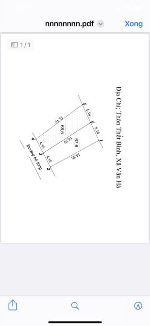 Bán 67,6m2 trục chính Kinh Doanh Thiết Bình-Vân Hà Đông Anh giá nhỉnh 2 tỷ - 2