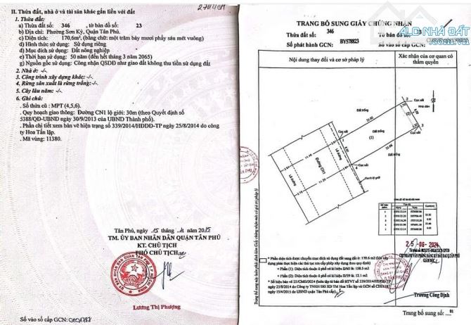 Bán nhà nát MTKD đường CN1 Tân Phú 8x21.5m giá 23.5 tỷ TL (Hương lộ 3) - 2