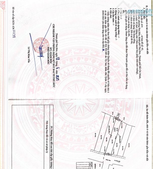 Bán đất hẻm xe hơi đường 898  phường Phú Hữu Tp Thủ Đức giá 4,3 tỷ - 2