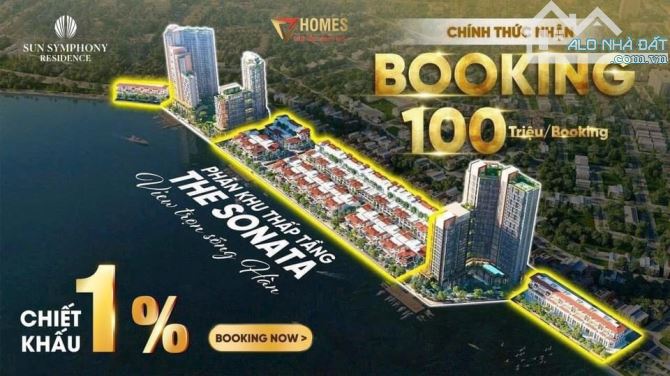 Biệt thự, shophouse The Sonata Symphony Đà Nẵng, mặt tiền sông Hàn, CK 16% - 18% - 4