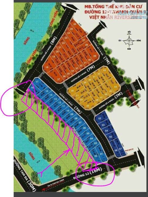 Bán đất đường Tam Đa Quận 9 gần chợ Long Trường TP Thủ Đức (1.275m2) 29.7 tỷ - 5