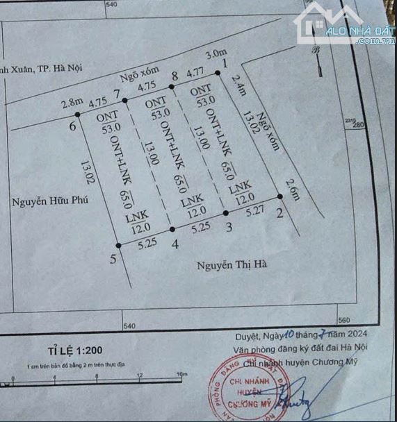 Lô góc 65m Hợp Đồng, sát tỉnh lộ 419, Chỉ 1,x tỉ