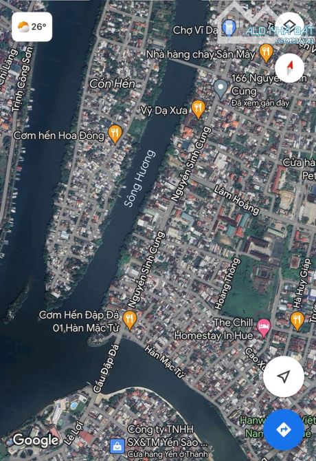Bán căn nhà mặt tiền kinh doanh Nguyễn Sinh Cung, Vỹ Dạ, TP Huế giá bán chỉ 6 tỷ