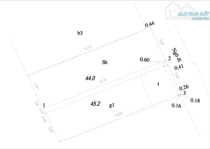 Bán Đất Thổ Cư Xuân Phương - Nam Từ Liêm 44m2, Mặt tiền 3,5m hợp để giữ tiền hay xây nhà ở - 1