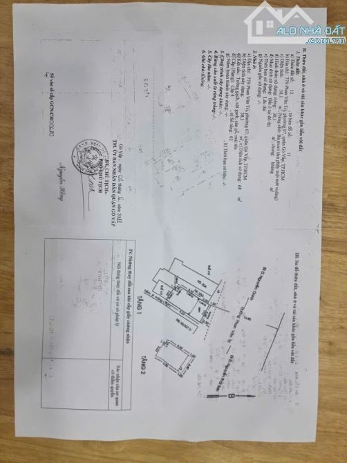 NHÀ 2LẦU MẶT TIỀN ĐƯỜNG PHAN VĂN TRỊ , P7 , QUẬN - GV - 2