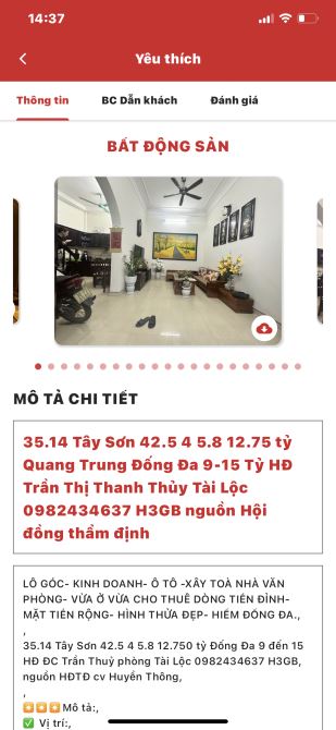 BÁN PHỐ TÂY SƠN CĂN LÔ GÓC ĐẸP DT43M,4TẦNG, MT6M VỊ TRÍ ĐẸP LONG LANH OTO ĐỖ CỬA - 4