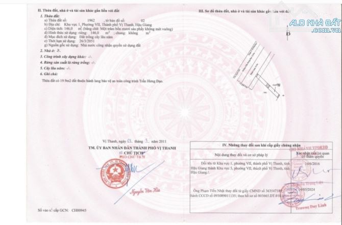 Bán nhà cấp 4 - 2 mặt tiền đường Trần Hưng Đạo đối diện  Chợ Phường 7, TP Vị Thanh, Hậu Gi - 5