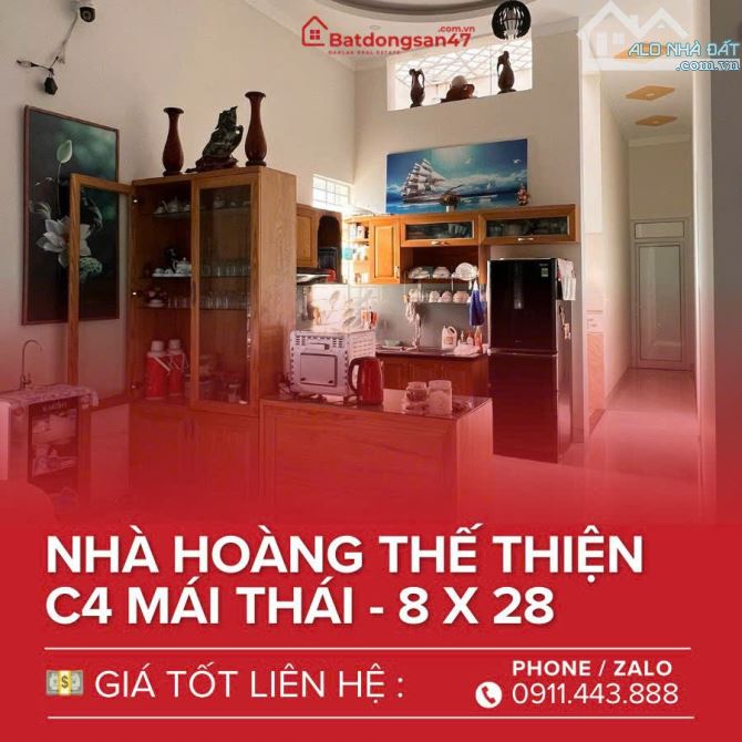 💥BÁN NHÀ MÁI THÁI MT TRUNG TÂM HOÀNG THẾ THIỆN