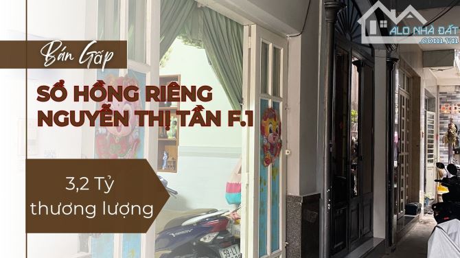 Bán gấp nhà 2 Tầng/ Sổ Hồng Riêng/ Gần Cầu Chữ Y Nguyễn Thị Tần F.1 Quận 8