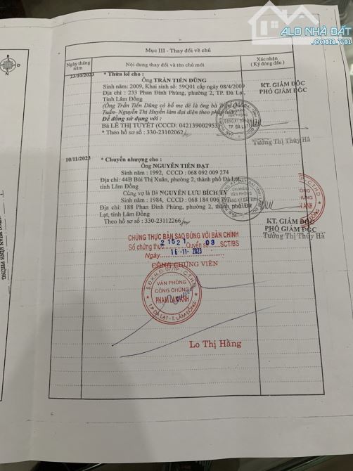 Bán gấp nhà mặt tiền Phan Đình Phùng P2 Đà Lạt Diện tích: 61m (4m * 15,2m) 18,7 tỷ - 11