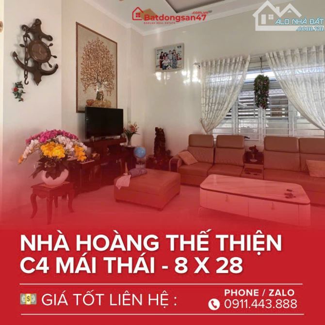 💥BÁN NHÀ MÁI THÁI MT TRUNG TÂM HOÀNG THẾ THIỆN - 1