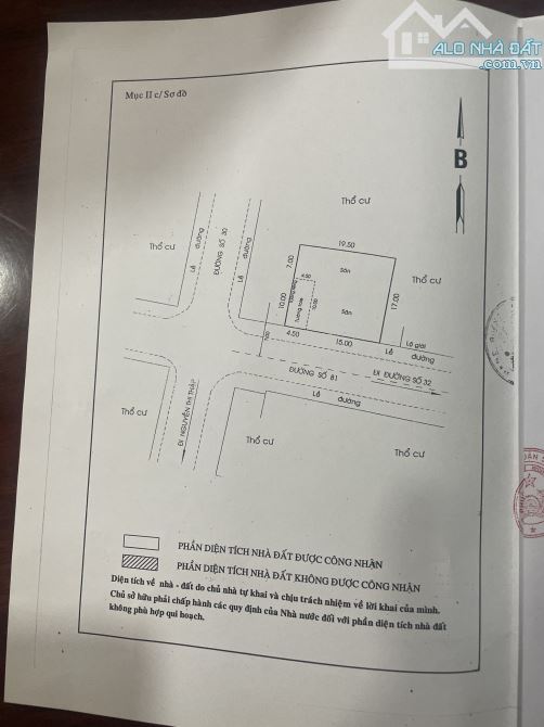 Bán nhà mặt tiền đường số 81 Phường Tân Quy Quận 7 .dt 19.5 x17m - 1