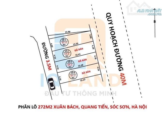 Bìa làng Xuân Bách, Quang Tiến, Sóc Sơn chỉ hơn 1 tỷ - 1