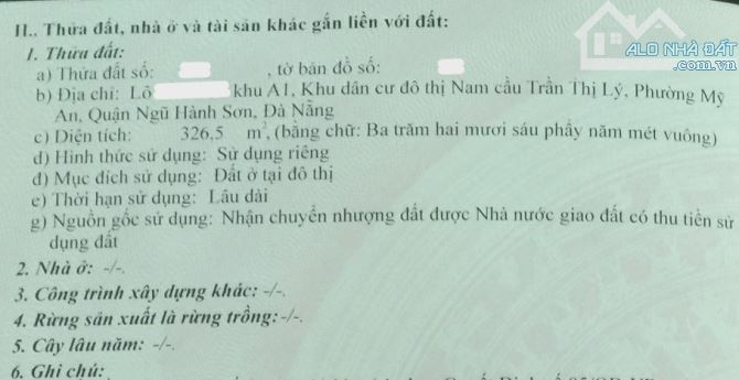 💥 Bán lô góc 2 mặt tiền 326m2 cạnh Sông Hàn - Mặt tiền rộng 20m - 2