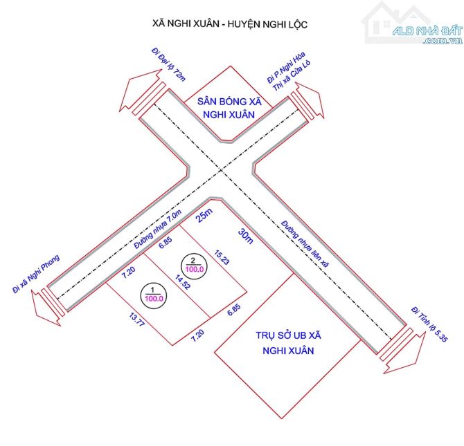 Đất ngay Uỷ Ban Nghi Xuân, Thành Phố Vinh, Nghệ An - 2