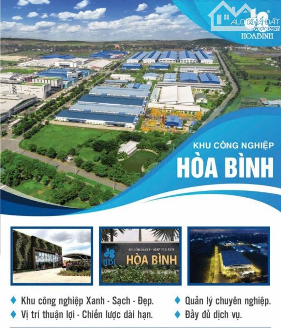 BÁN ĐẤT CÔNG NGHIỆP TẠI KHU CÔNG NGHIỆP HÒA BÌNH, THỦ THỪA, LONG AN